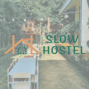 Logo sur photo jardin